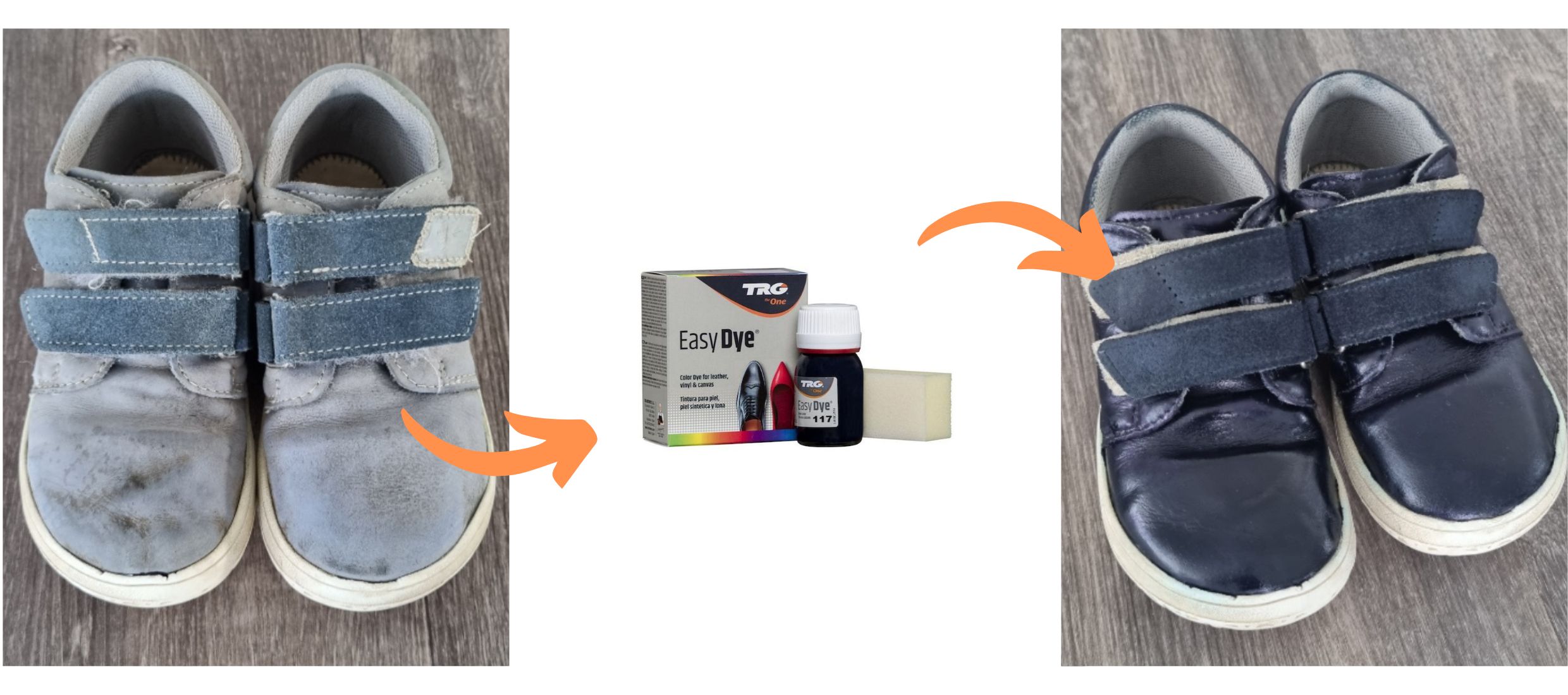 Niebieska Farba obuwia dziecięcego Easy Dye TRG the One navy blue 117-3